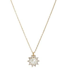 KATE SPADE • Gold Sunny Pearl Halo Necklace